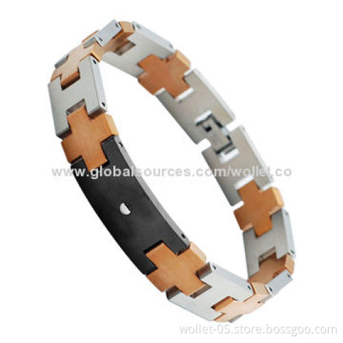 China Manufacturer Wholesale 316L Stainless Steel Bracelet, Ideal as Fashionable Accessory